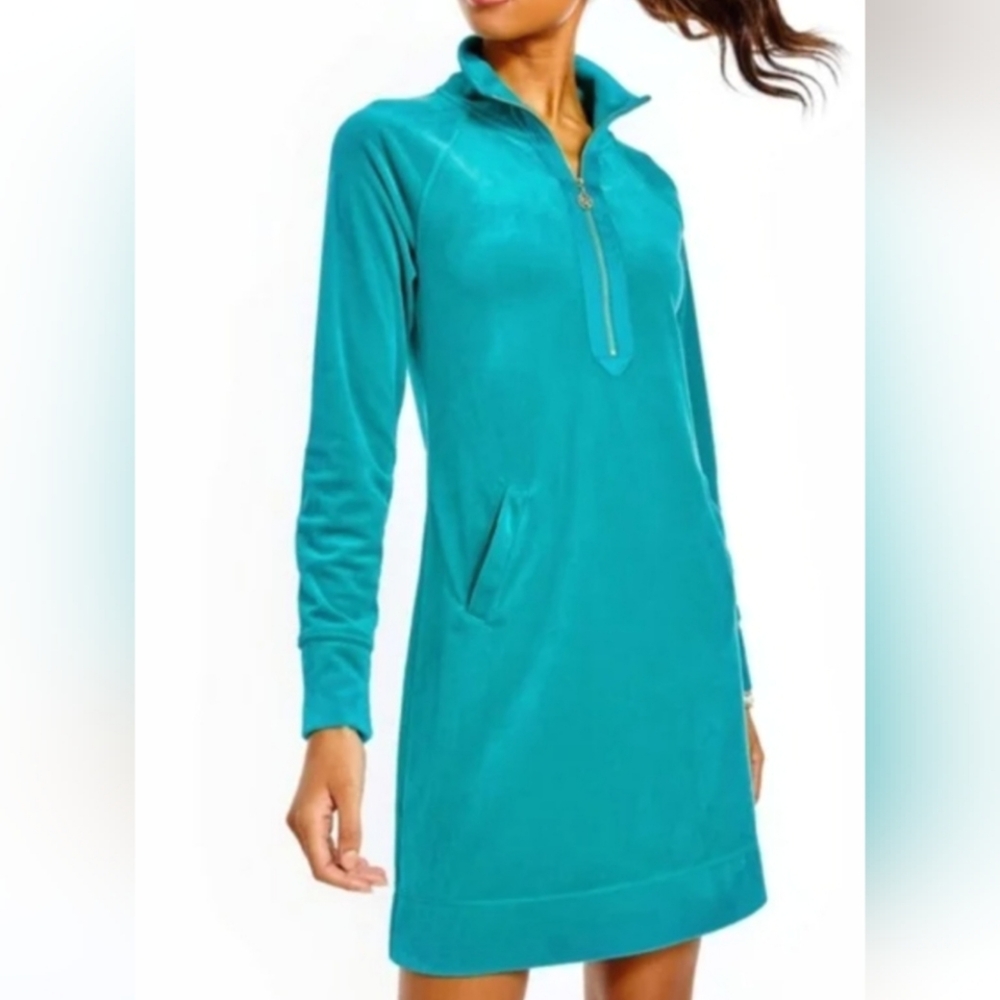 🩵 NWT Lilly Pulitzer Skipper Velour dress XL